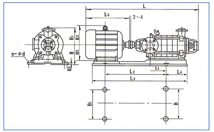 D、DG型臥式鍋爐給水離心泵